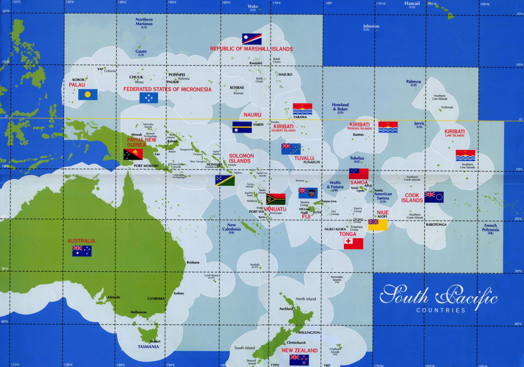 South-Pacific-Countries-Map