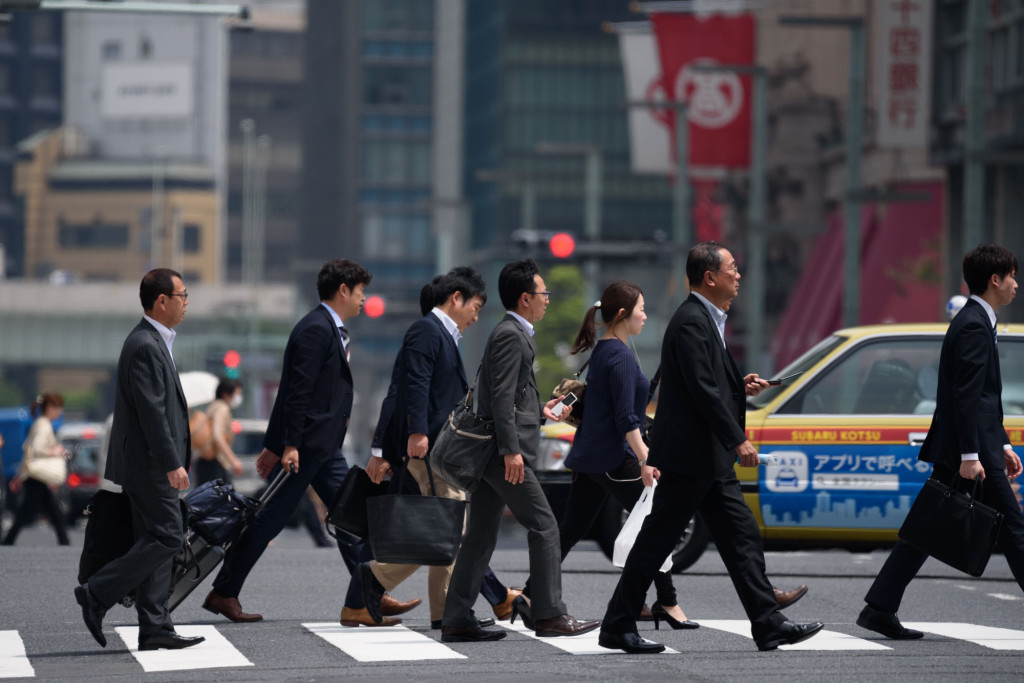 General Images of Tokyo's Business District Ahead Of PPI Figures